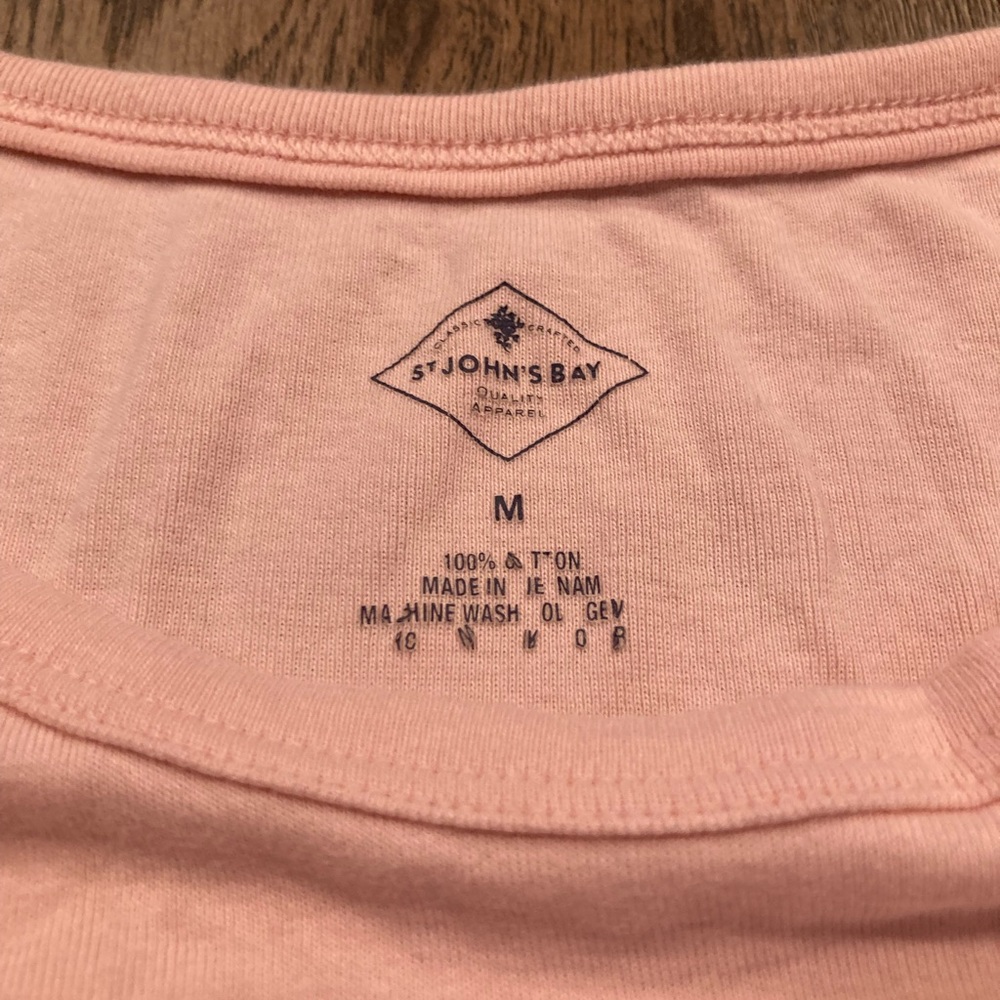 Pink basic long sleeve tee - Picture 3 of 5
